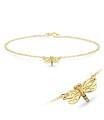 Charming Dragonfly Silver Bracelet BRS-697